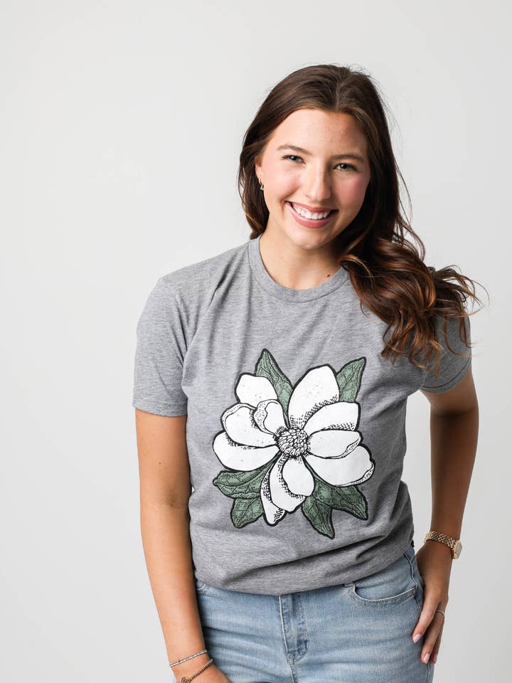 Cinza Heather Camiseta Magnolia para venda a revendedores na Faire3