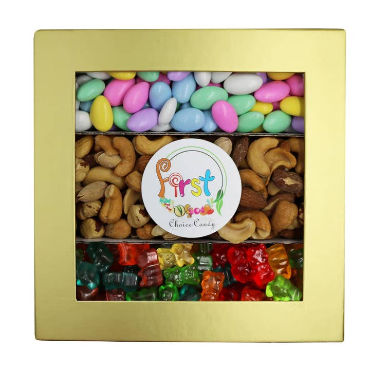 First Choice Candy - Wholesale Gift Box - Deluxe Mix Snack Gift Tray: Assorted Nuts Gift Box 2