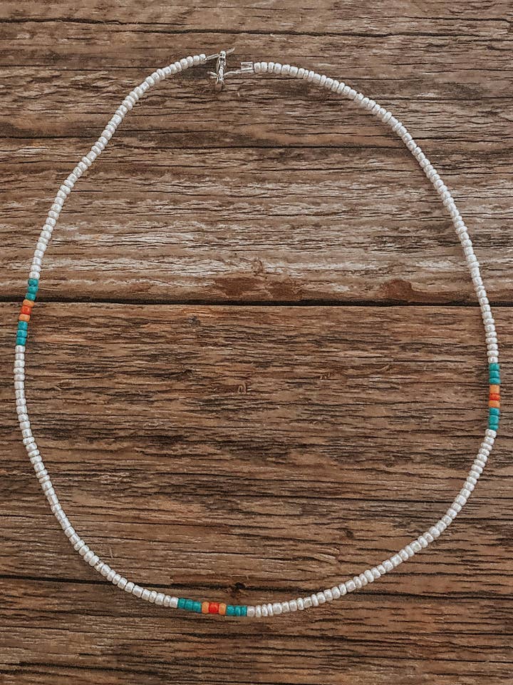 Gargantilla con cuentas navajo blanca para venta al por mayor de Wilde Soul