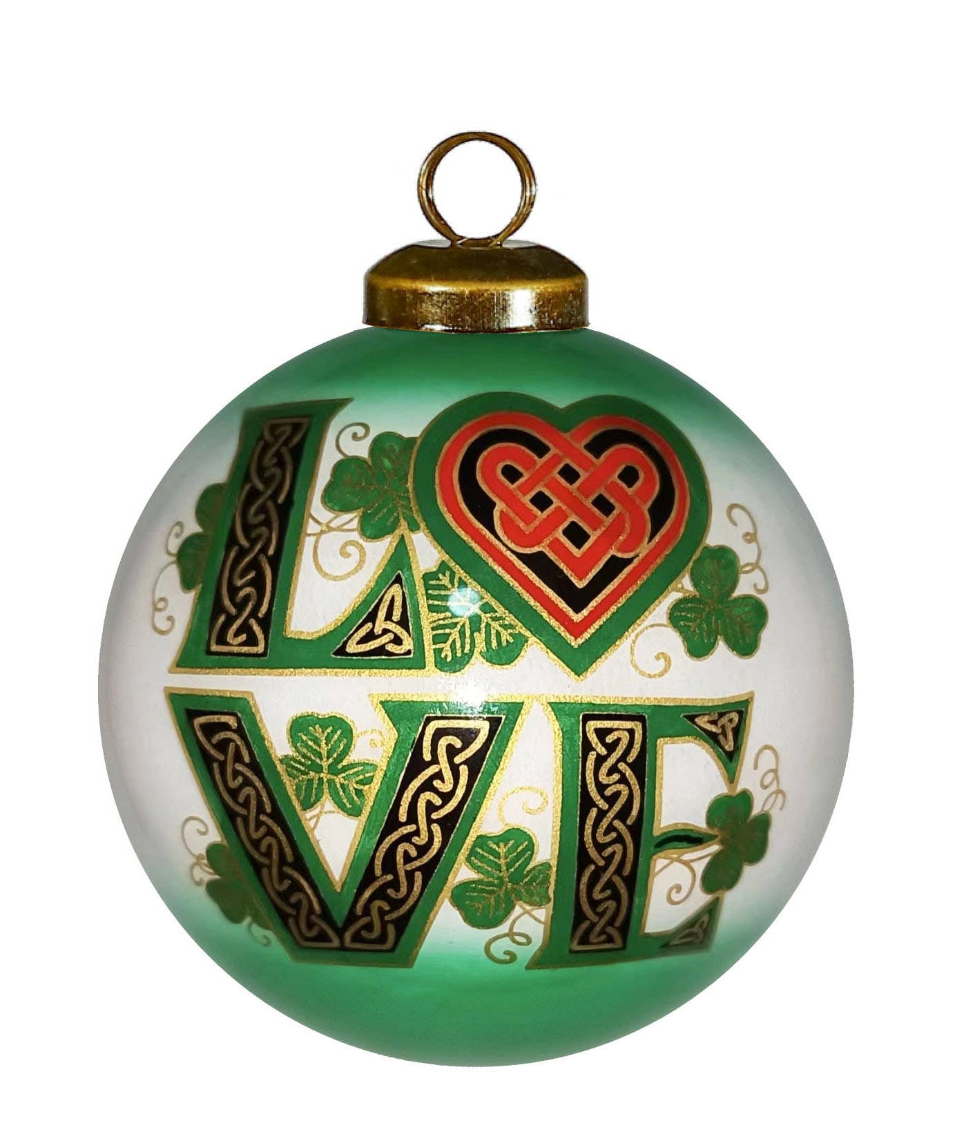 Inner Beauty Gifts - Wholesale Ornament - Irish Love Glass Ornament