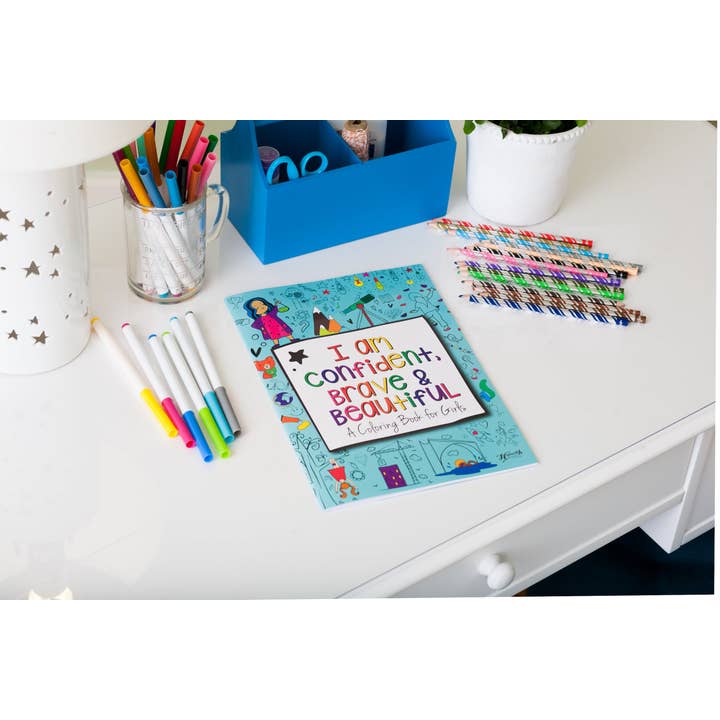 Hopscotch Girls - Wholesale Coloring Book - Kids & Baby - Coloring Book for Girls - "I Am Confident, Brave &..."