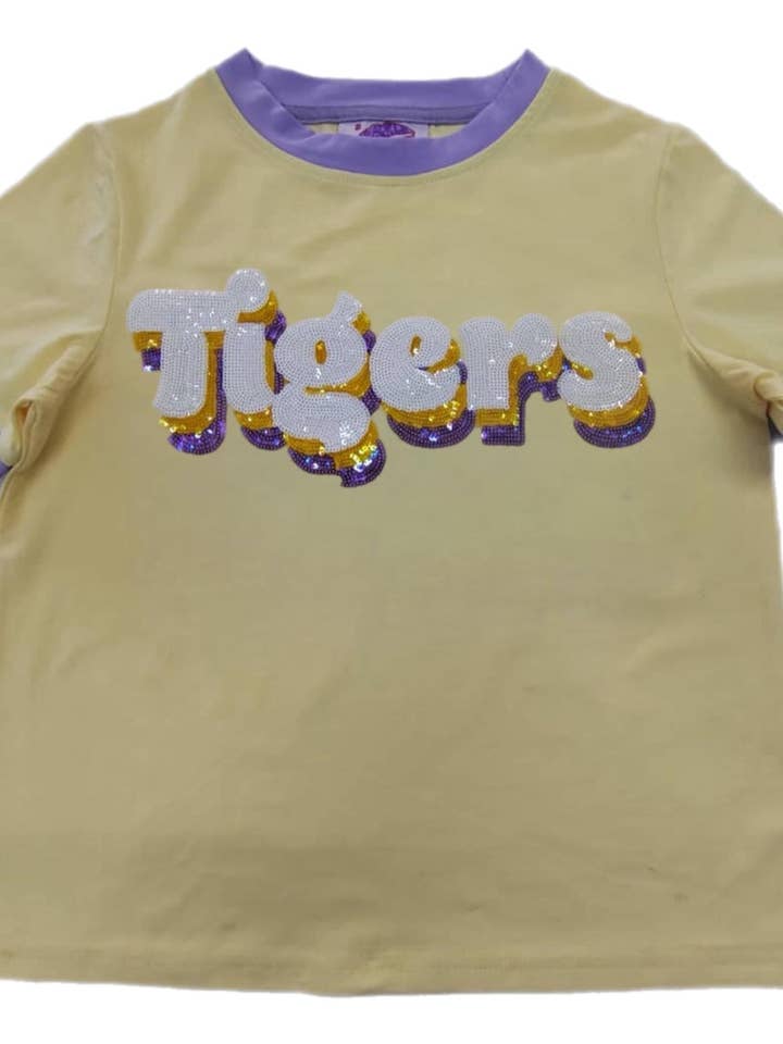 Kids Retro Ringer Tee for wholesale by Sparkle City