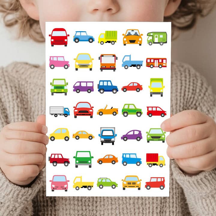 Sticker Varia - Wholesale Sticker - Kinderen en baby - Stickervel Autootjes0