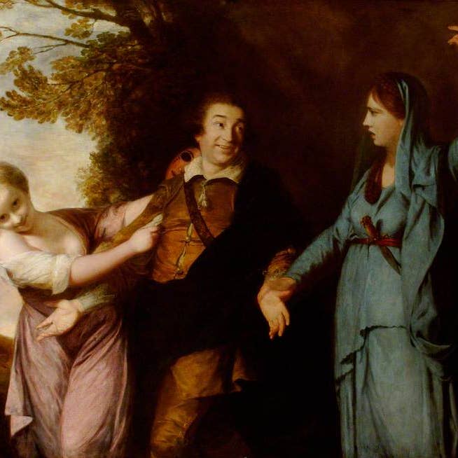 David Garrick por Reynolds: Póster Impresión de Tragedia y Comedia para venta al por mayor de PERIOD PRINTS