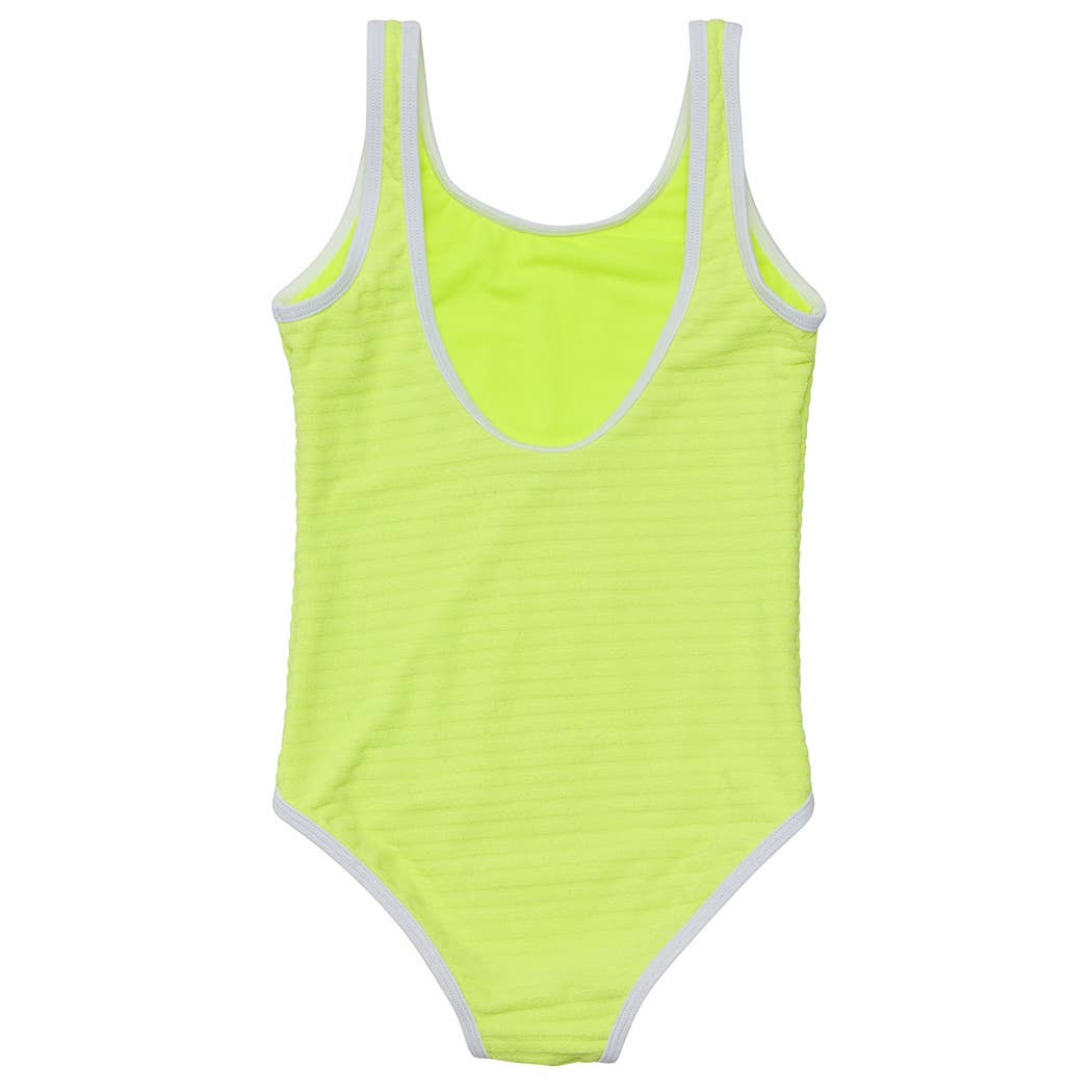 Snapper Rock Swimwear UPF50+ - Wholesale One Piece Swimsuit - Kids - Citron Zest Scoop Swimsuit1
