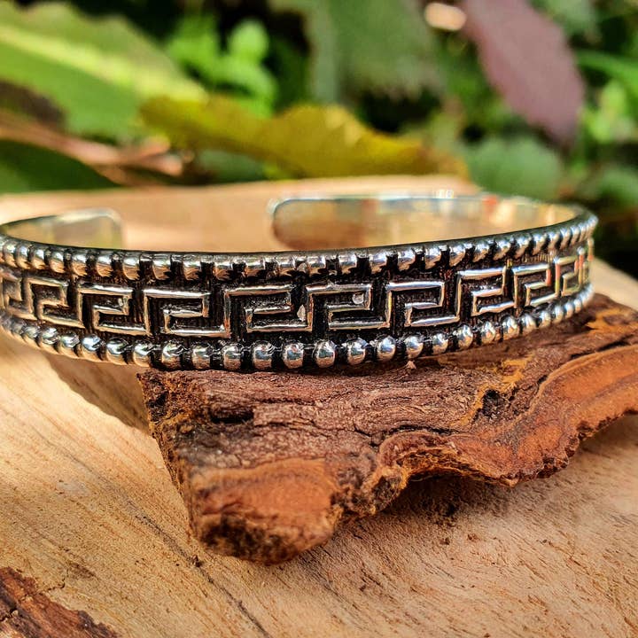 Kaali Boutique – wholesale Cuff bracelet – Tuareg Mens Silver Bracelet / Tuareg Jewelry / Cuff / Large Size / Unisex / Boho / Ethnic / Bohemian / Medieval / Gypsy / Geometric /7