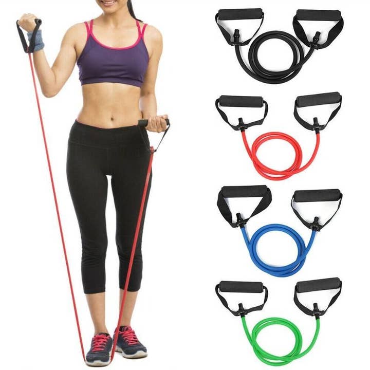 VIGOR - Wholesale Yoga Strap/Band - Yoga Fitness Resistance 8 Word Chest Expander Rope Workout M12