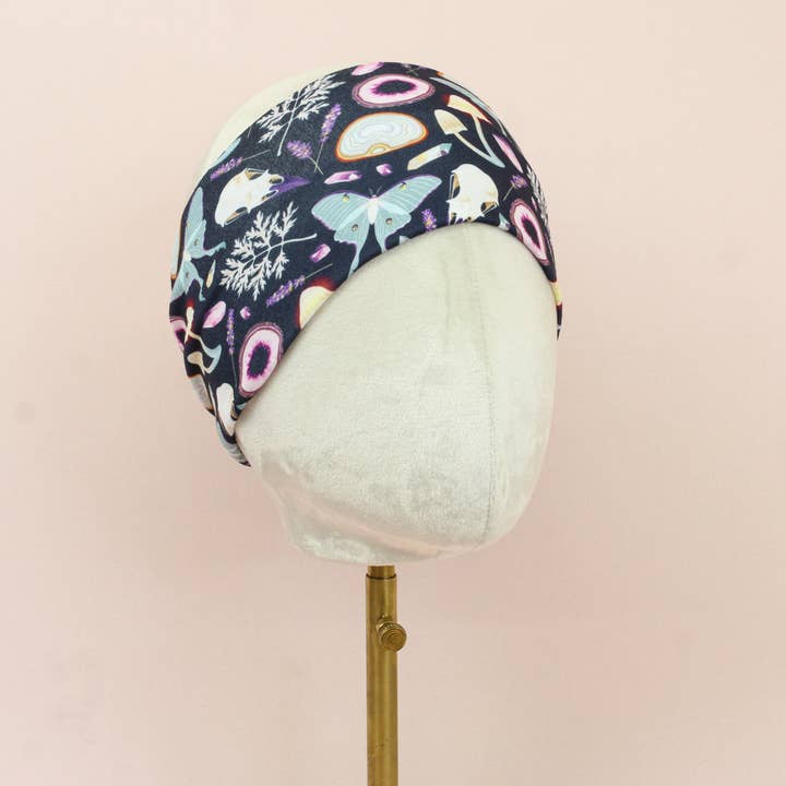 Witchy Night Stretch Headband for wholesale by The Sassy Olive Handmade Headbands