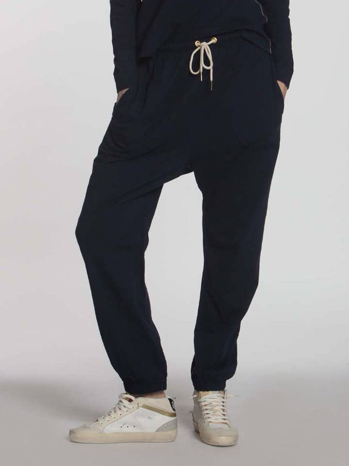 Jerri Lounge Pant - Navy for wholesale by Label + Thread
