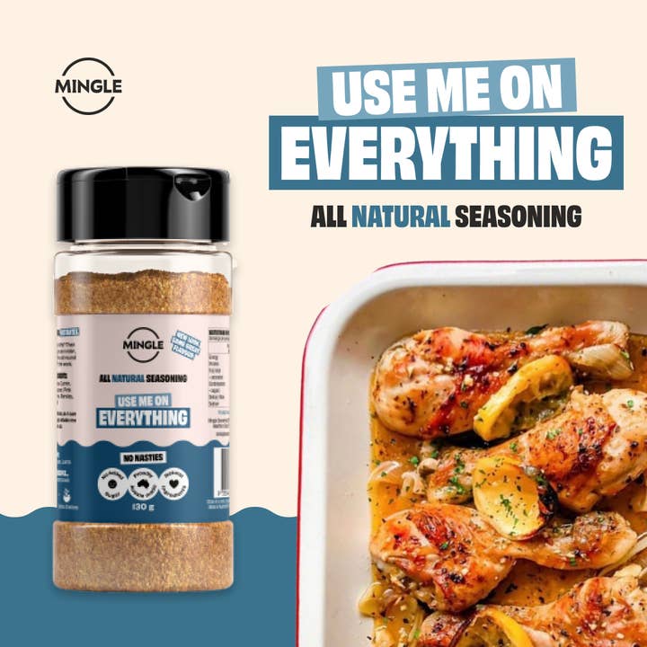 Mingle Seasoning - Wholesale Dried Spice Mix - ALL PURPOSE SEASONING LARGE BOTTLE