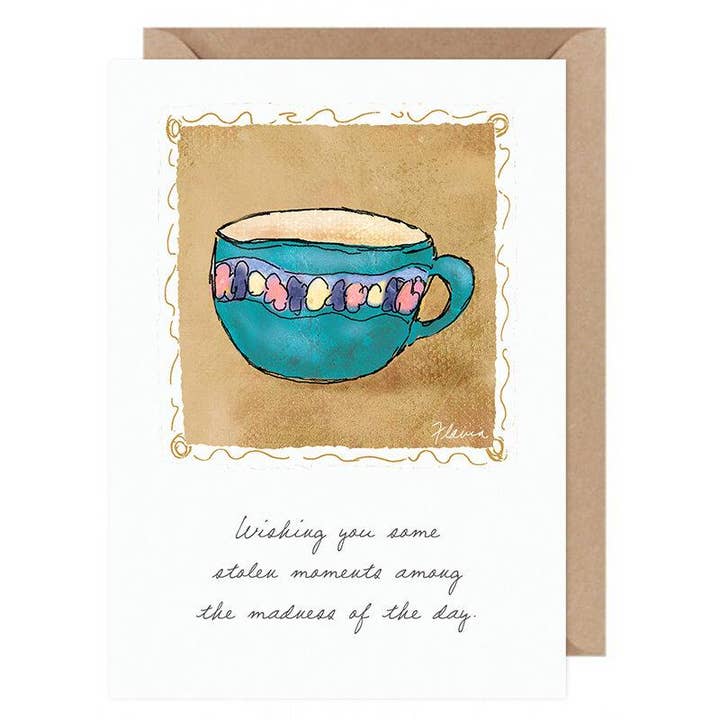 Stolen Moments alright ....Flavia Card by Flavia Weedn 100% Cotton Made in Switzerland 0003-2155 for wholesale by Flavia Art Studios
