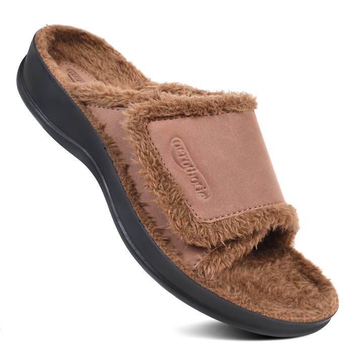 Pantofola Hadley Cozy in pelliccia sintetica per la vendita all'ingrosso da parte di Aerothotic