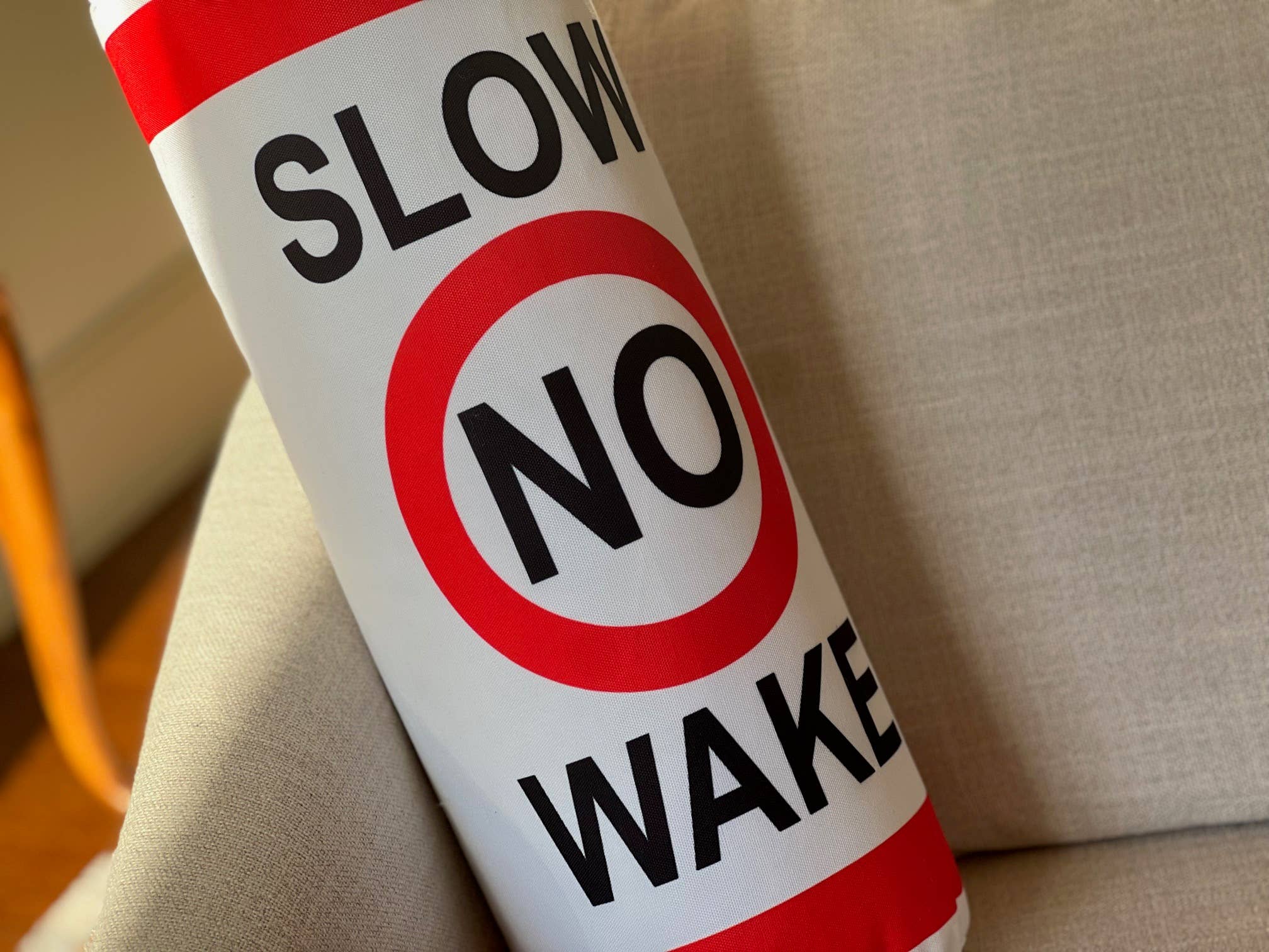 HushTubby - Wholesale Throw/Decorative Pillow - Slow No Wake  buoy Lake Tubular Pillow4