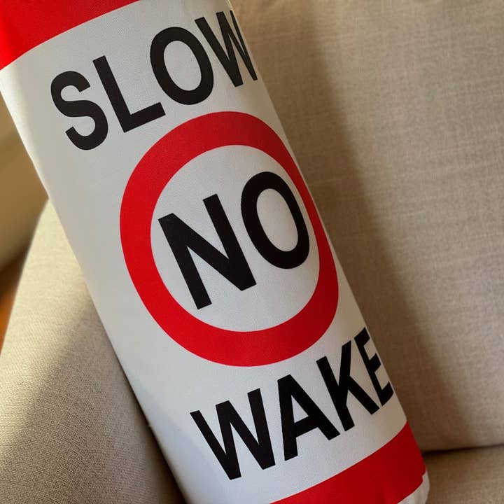 HushTubby - Wholesale Throw/Decorative Pillow - Slow No Wake buoy Lake Tubular Pillow4