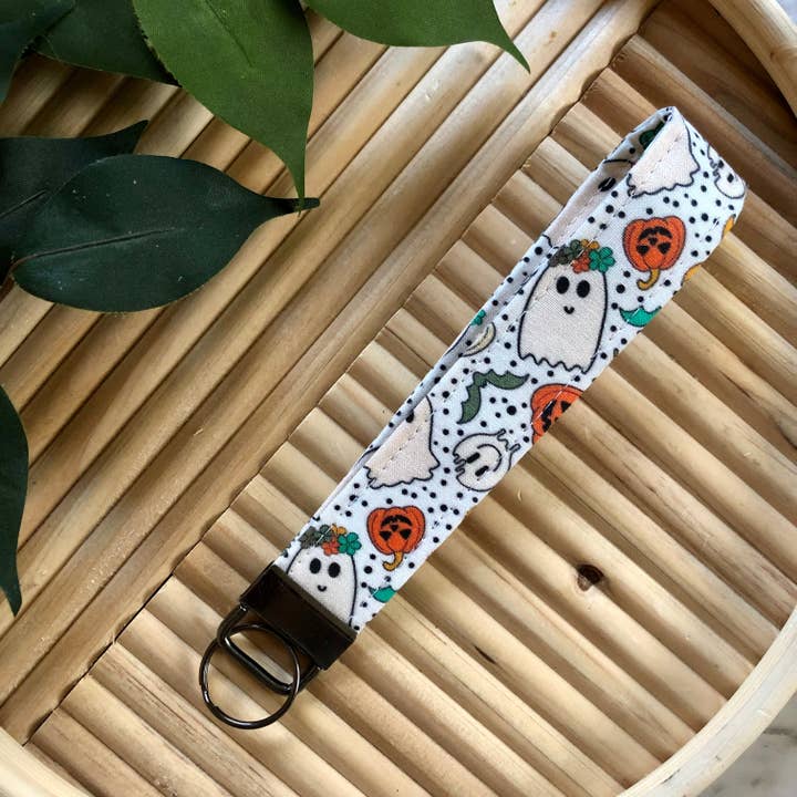 Porte-clés en tissu Groovy Ghost Print, porte-clés pour la vente par MDStickerShop