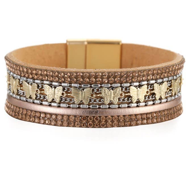 Maya J - Wholesale Woven/Braided Bracelet - Bohemian Vegan Leather Cuff Bracelets - Full Display11
