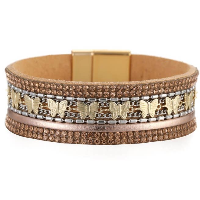 Maya J - Wholesale Woven/Braided Bracelet - Bohemian Vegan Leather Cuff Bracelets - Full Display11