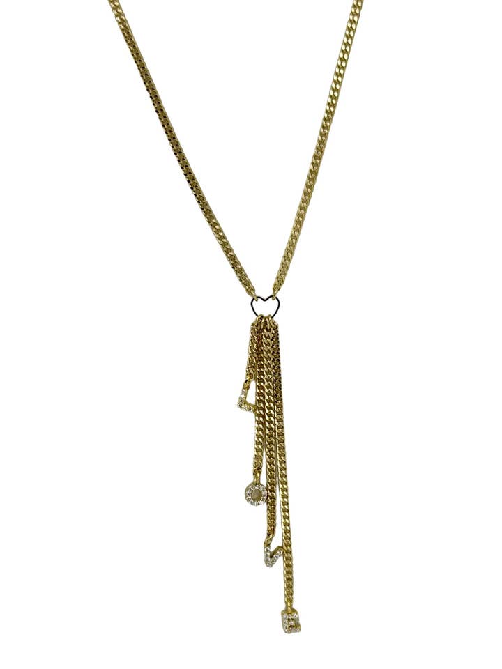 Roz Gold Plated LOVE Necklace for wholesale by BMR