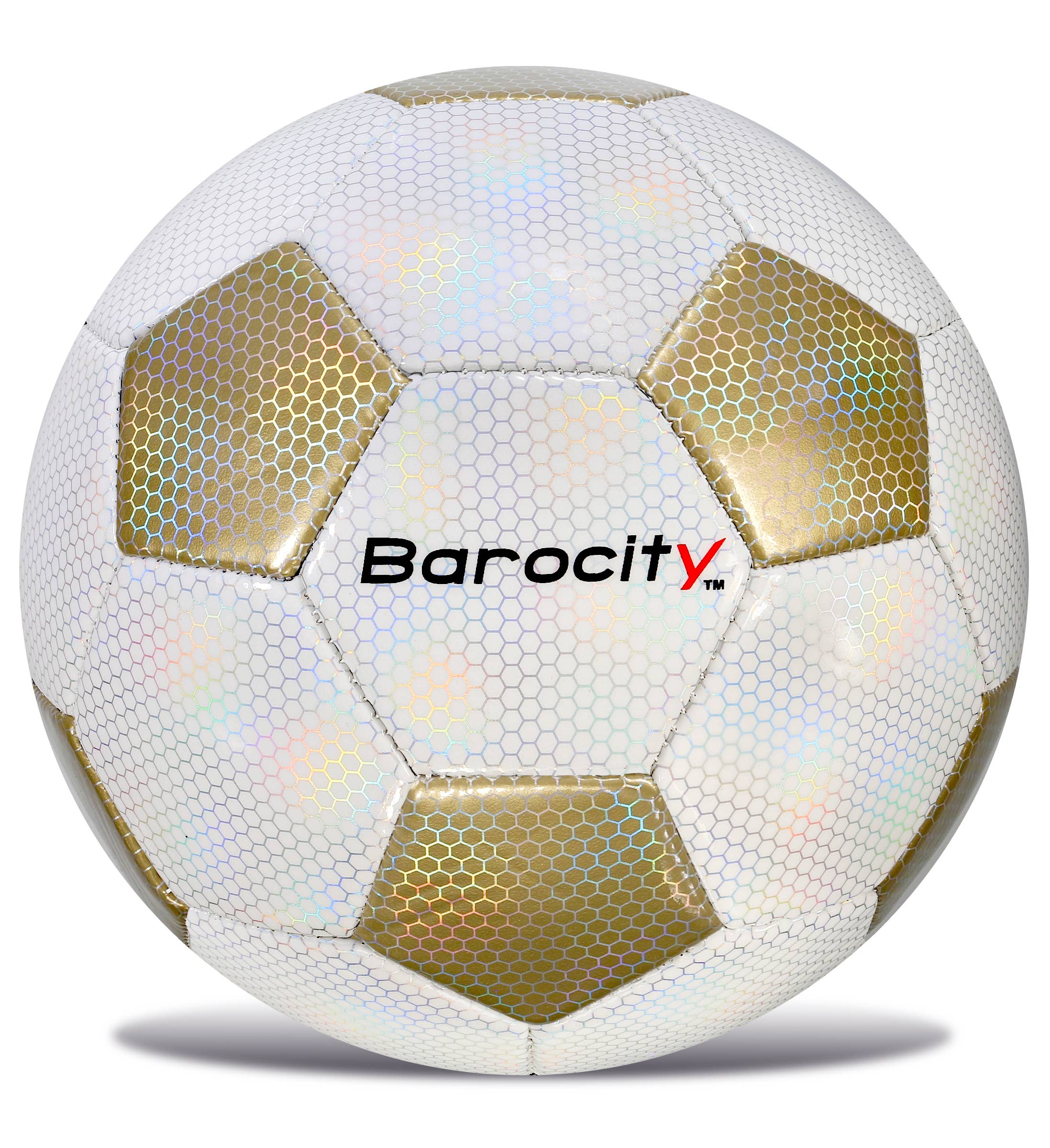 Cota Global - Wholesale Sports ball - Soccer Ball - Classic White & Gold Modern Pattern - Size 50