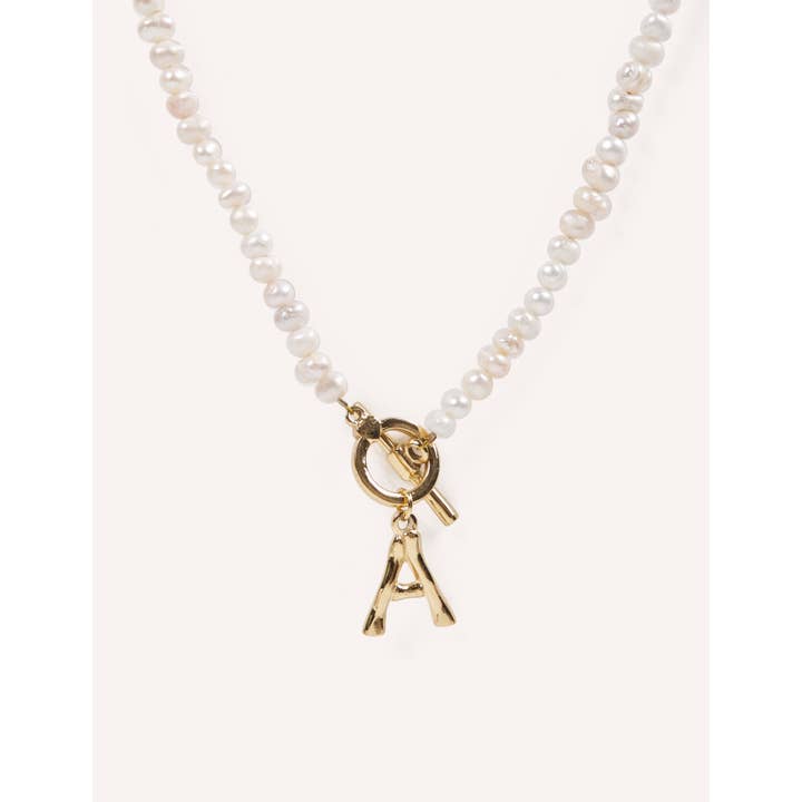 CUCOCUCA - Wholesale Choker/Collar - Handgemaakte parel choker met etnische letter4