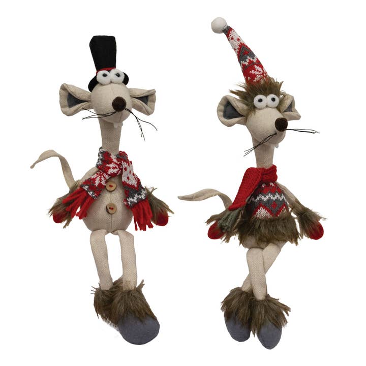 Christmas Mouse, 2 Asstd. for wholesale by Bright Ideas
