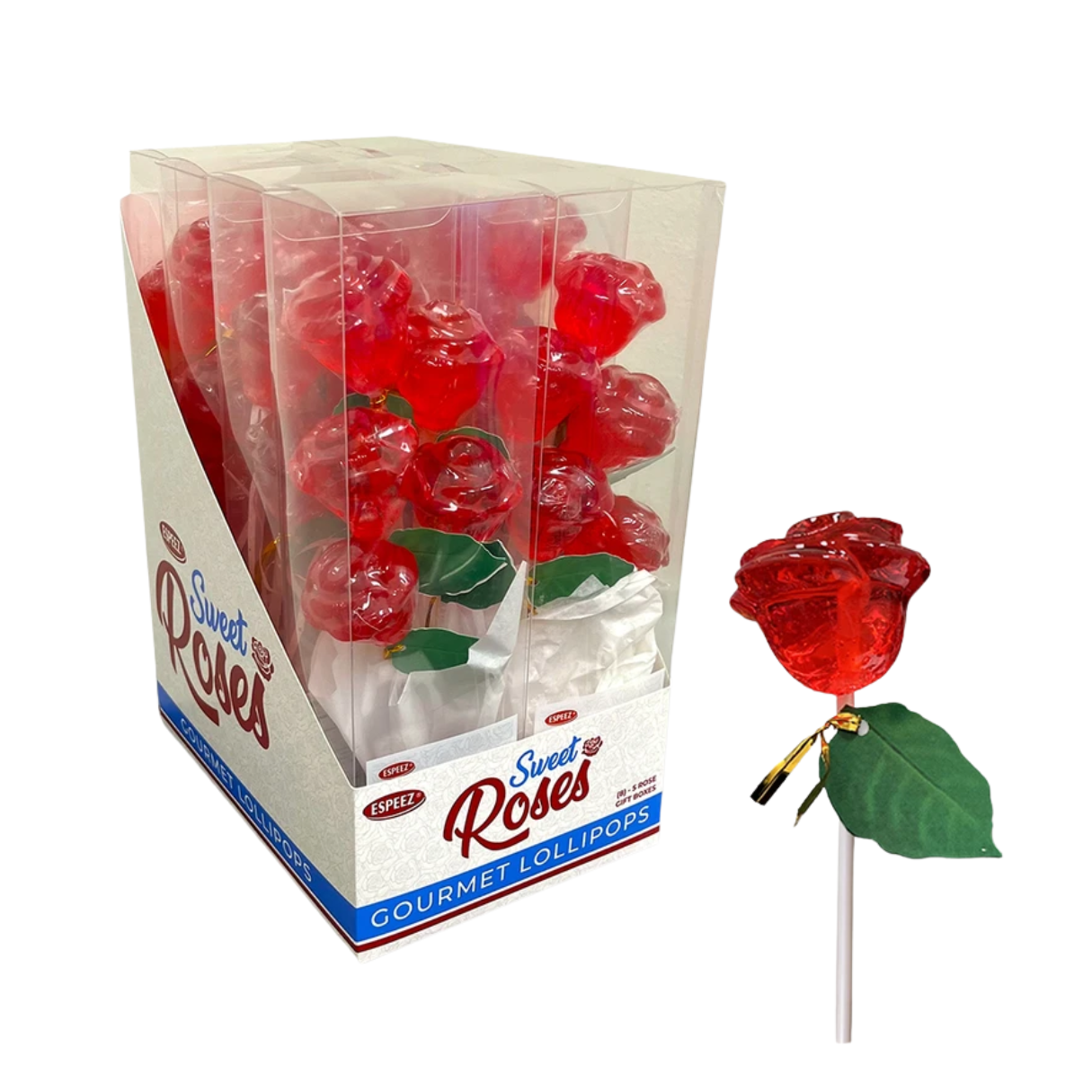 I Got Your Candy - Wholesale Lollipop - Espeez Red Rose Pops 5pk Gift Box0