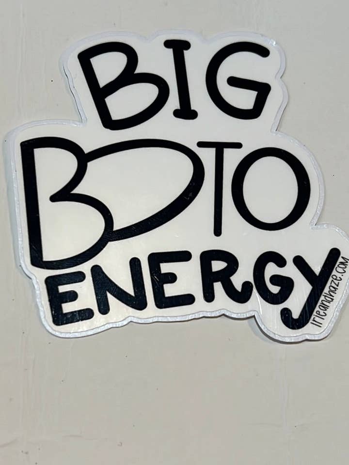 Big boto sticker for wholesale by Irie and Haze