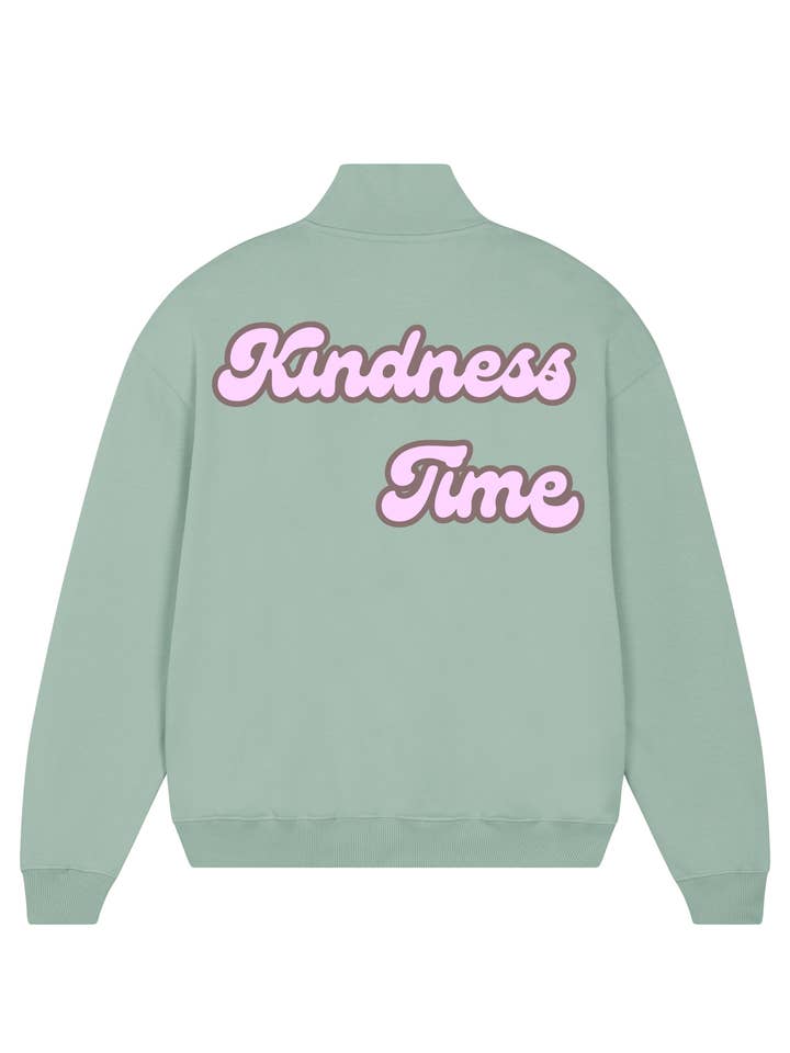 Fermeture à glissière unisexe biologique Kindness Time pour la vente par Beyond Essence