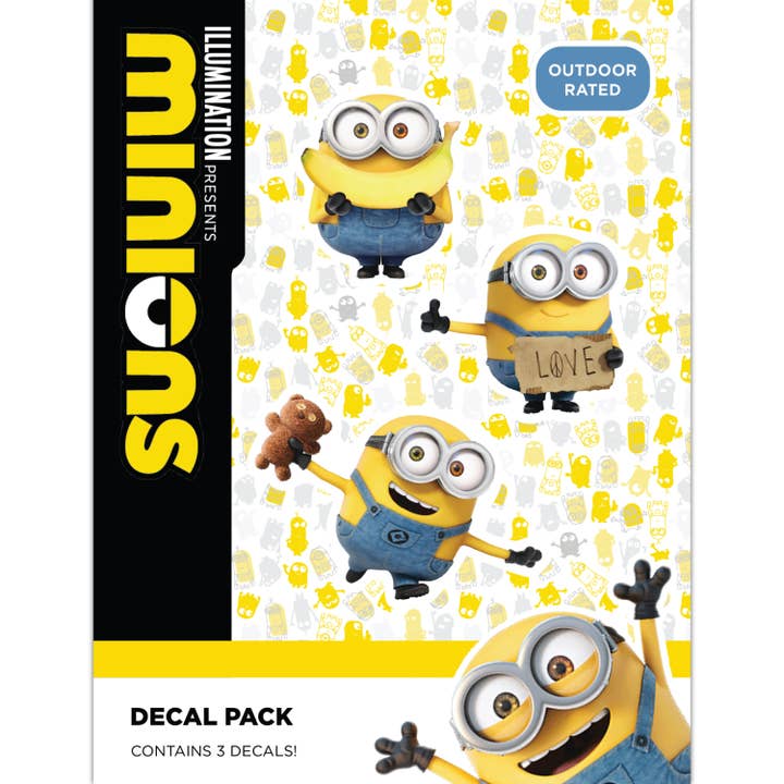Decalcomania - Wholesale Sticker - Licensed Despicable Me Minions Bob Car Sticker Decal