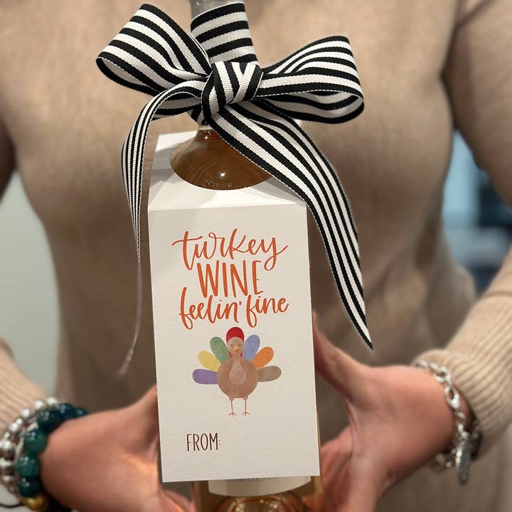 Thanksgiving Wine & Spirit Tag for wholesale by Note Worthy Paper Place