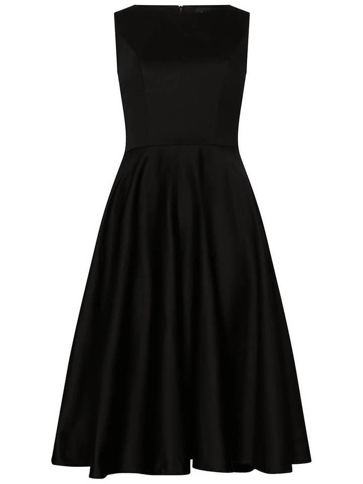 Succubus Clothing Audrey Vestido Swing de los años 50 en Negro para venta al por mayor de Succubus