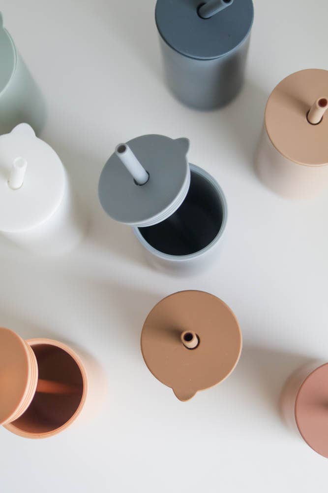 The Saturday Baby – wholesale Drinking glass/cup – Adult Silicone Straw Cup28