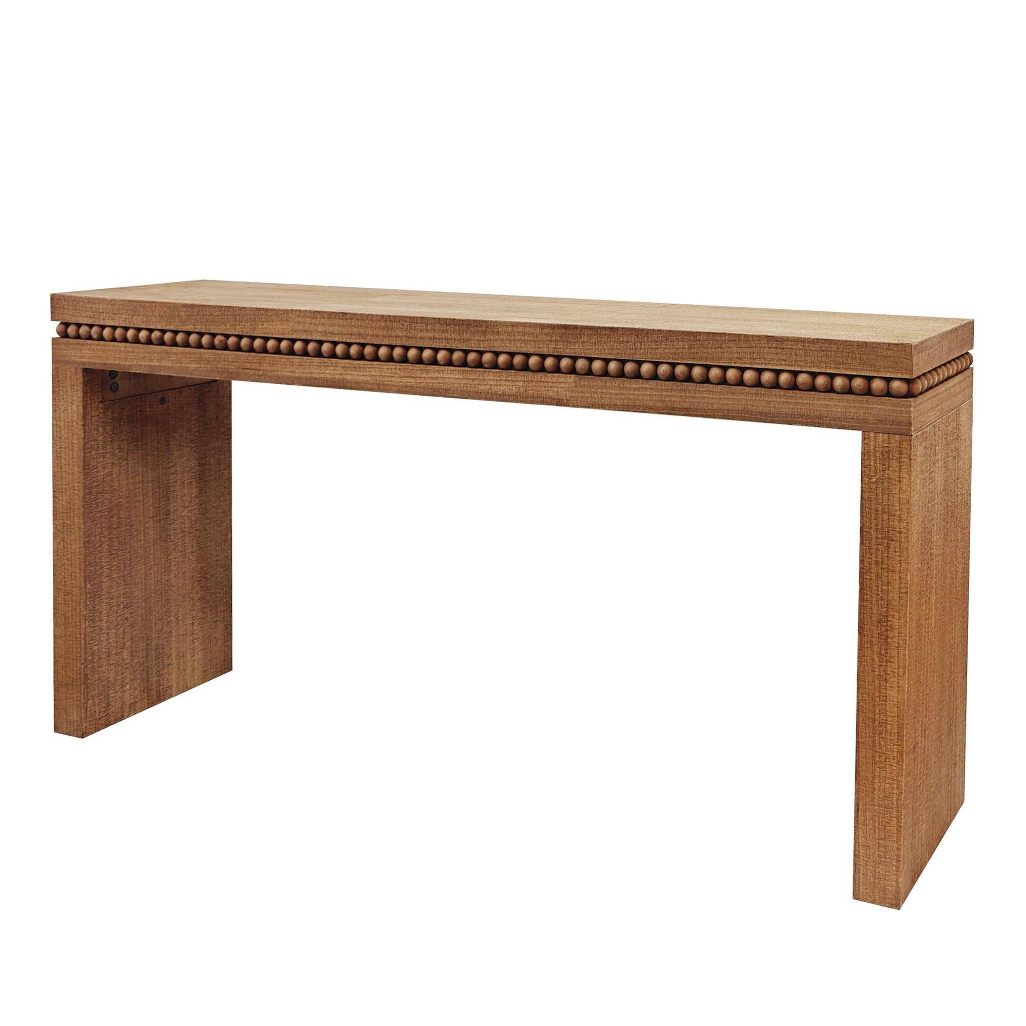 39F Inc. - Wholesale Console Table - 64" Rustic Manufactured Wood Console Table w/Beaded Accent4