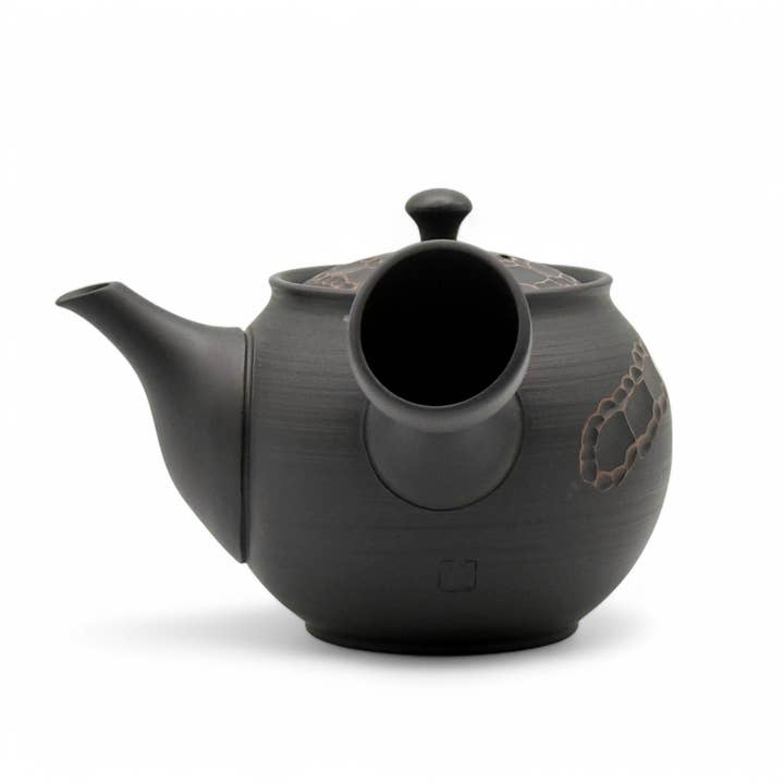 Inoue Tea - Wholesale Tea Pot - Uroko Black Tokoname-yaki Kyusu - Japanese Teapot