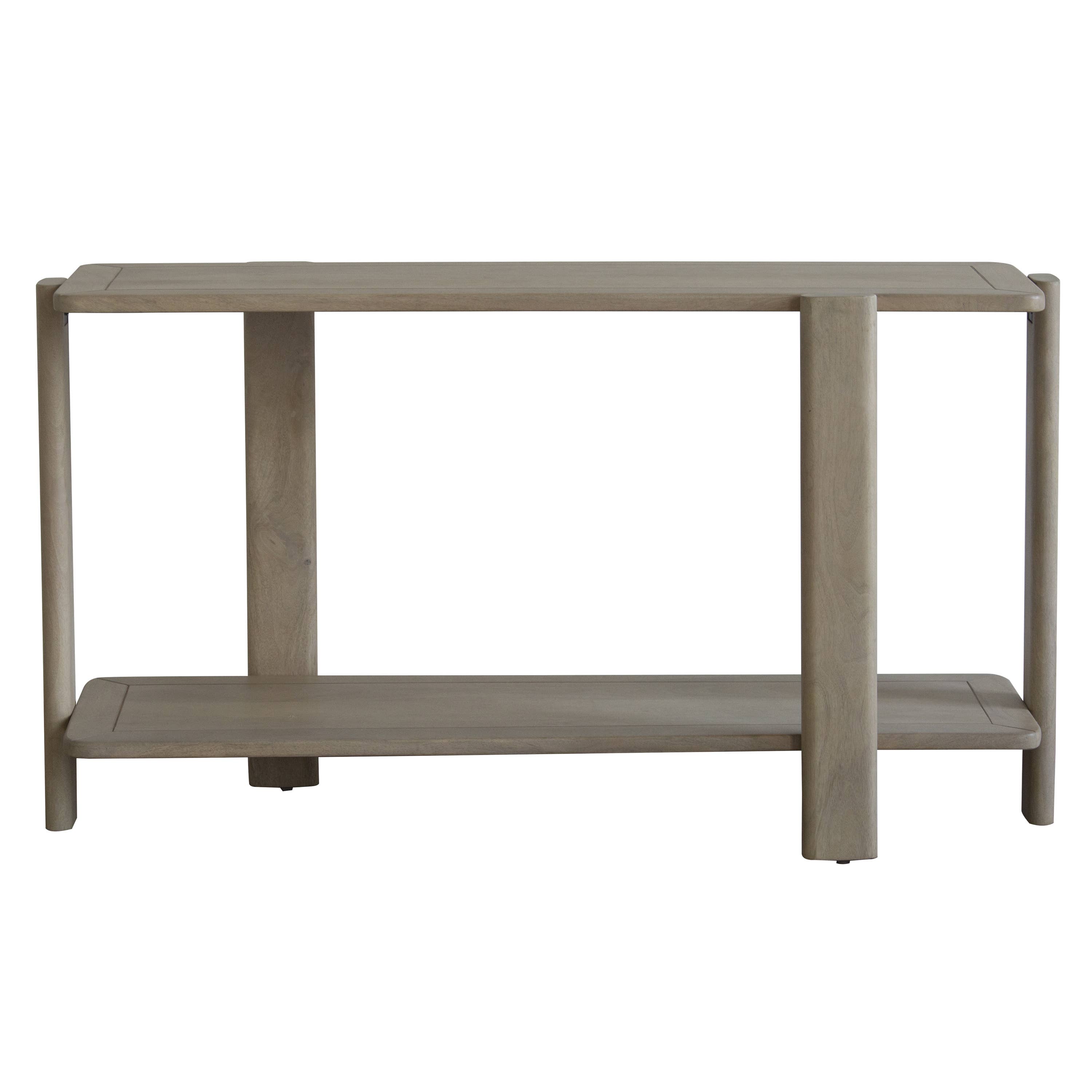 Mango Furniture Inc. - Wholesale Console Table - Ariah solid wood Console Table with shelf2