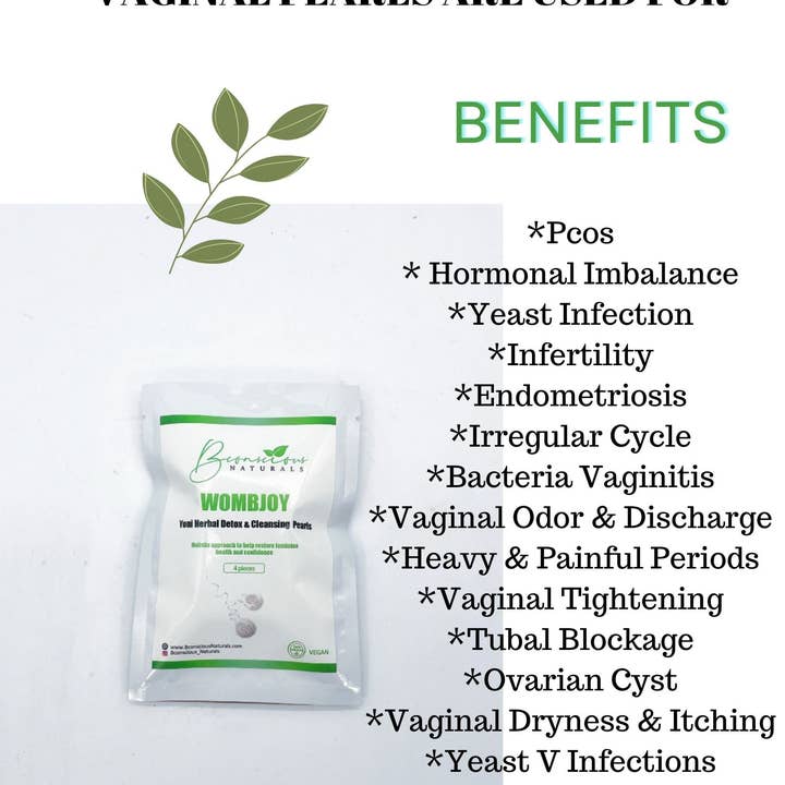 bconsciousnaturals - Wholesale Intimate cleanser/wipe - Womb Joy (4pcs) Yoni Detox Vaginal Pearl1