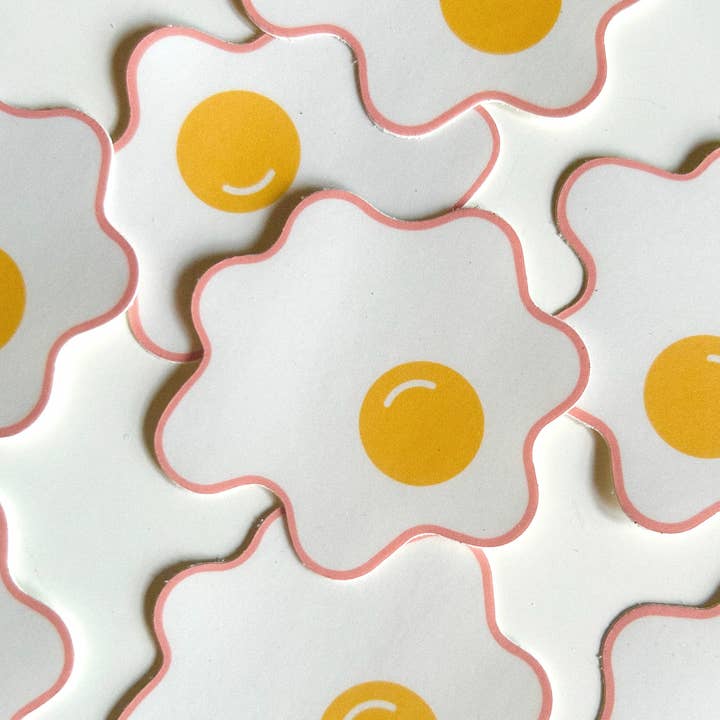 Sunny Side Egg Sticker for wholesale by Moon&June Studio