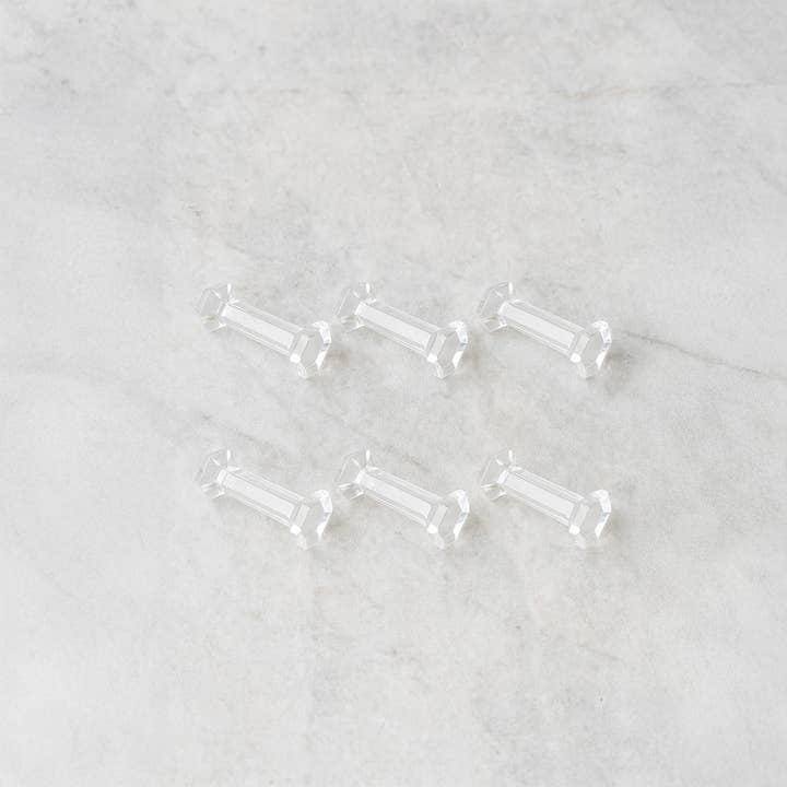 AULICA - Vente Rangement pour couteaux - Porte-couteaux en cristal 3x3x10cm - lot de 61