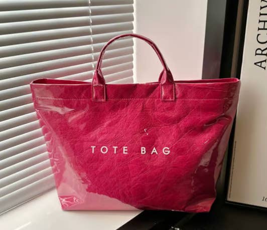 NARWEY INC - Wholesale Tote Bag - Women's - PVC Waterproof Tote Bag Durable Commuter Bag Shopping Tote12