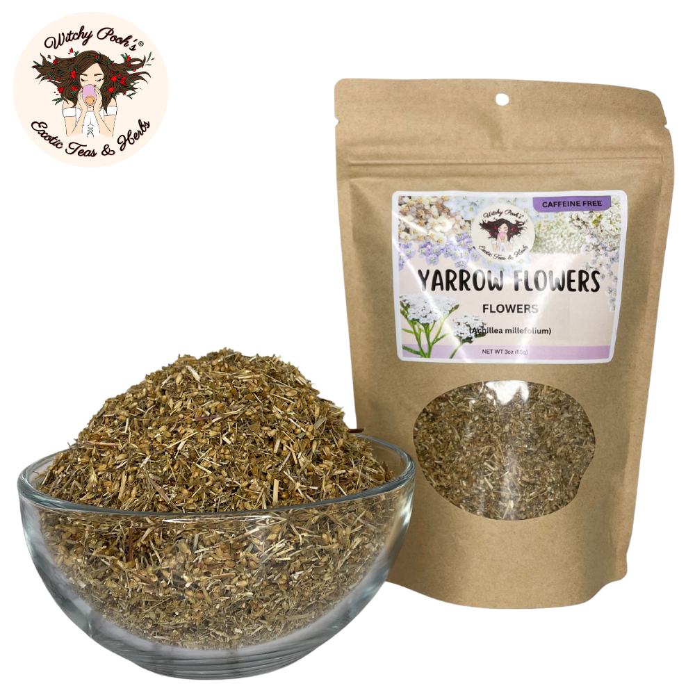 Witchy Pooh's Exotic Teas & Herbs – wholesale Loose tea – Witchy Pooh's Yarrow Tea - Whole Flowers, Caffeine Free4