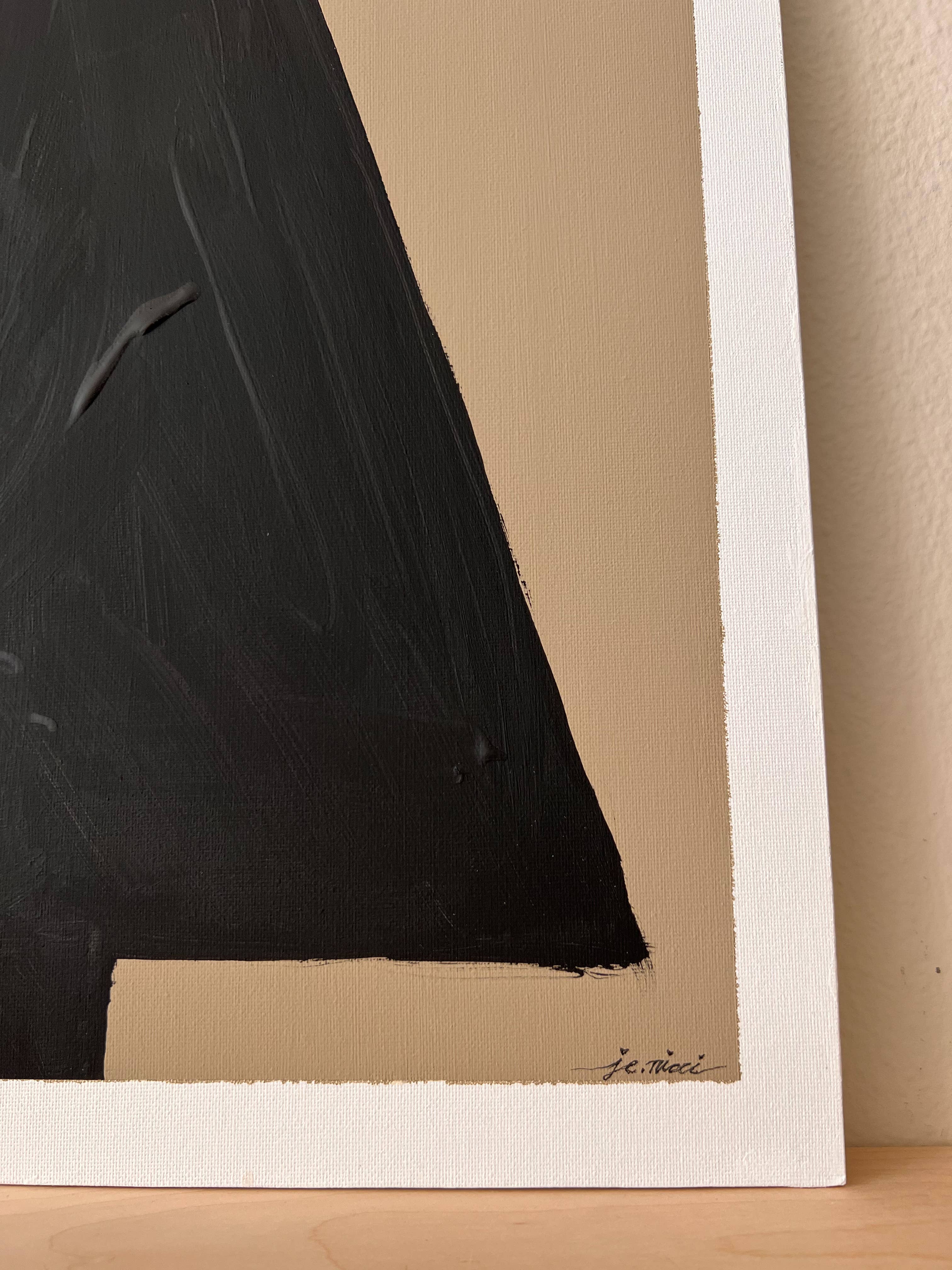 Je.Nicci - Vente Art mural pour les fêtes - Peinture de vacances sur panneau de toile (arbre de Noël) noir2