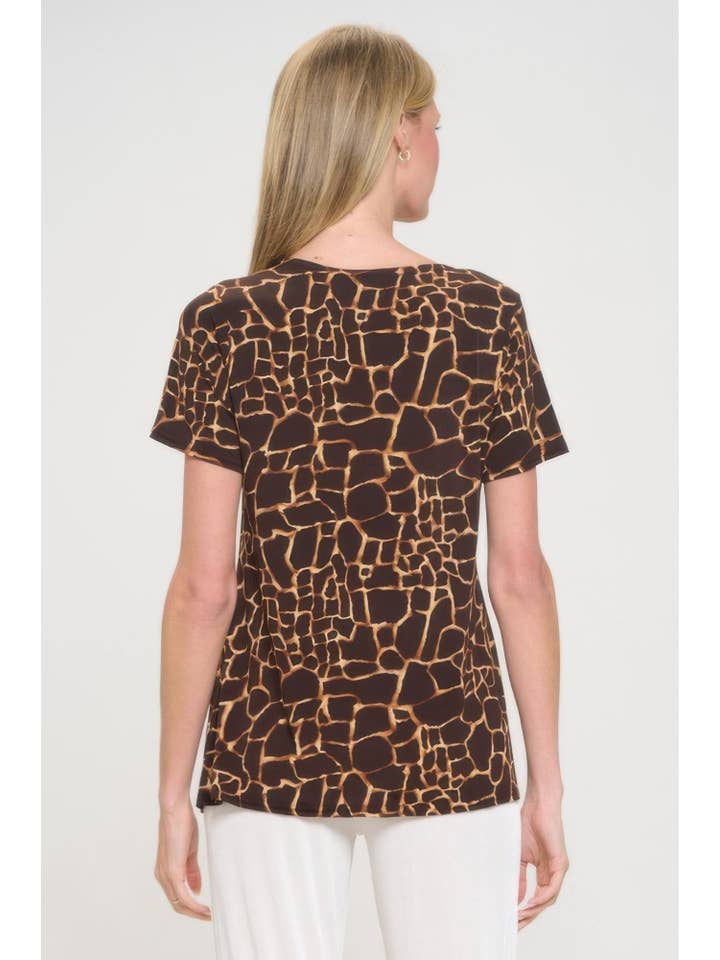 CC Wholesale Clothing – wholesale T-shirt – women's – Hit Round Neck Short Sleeve Slit Top