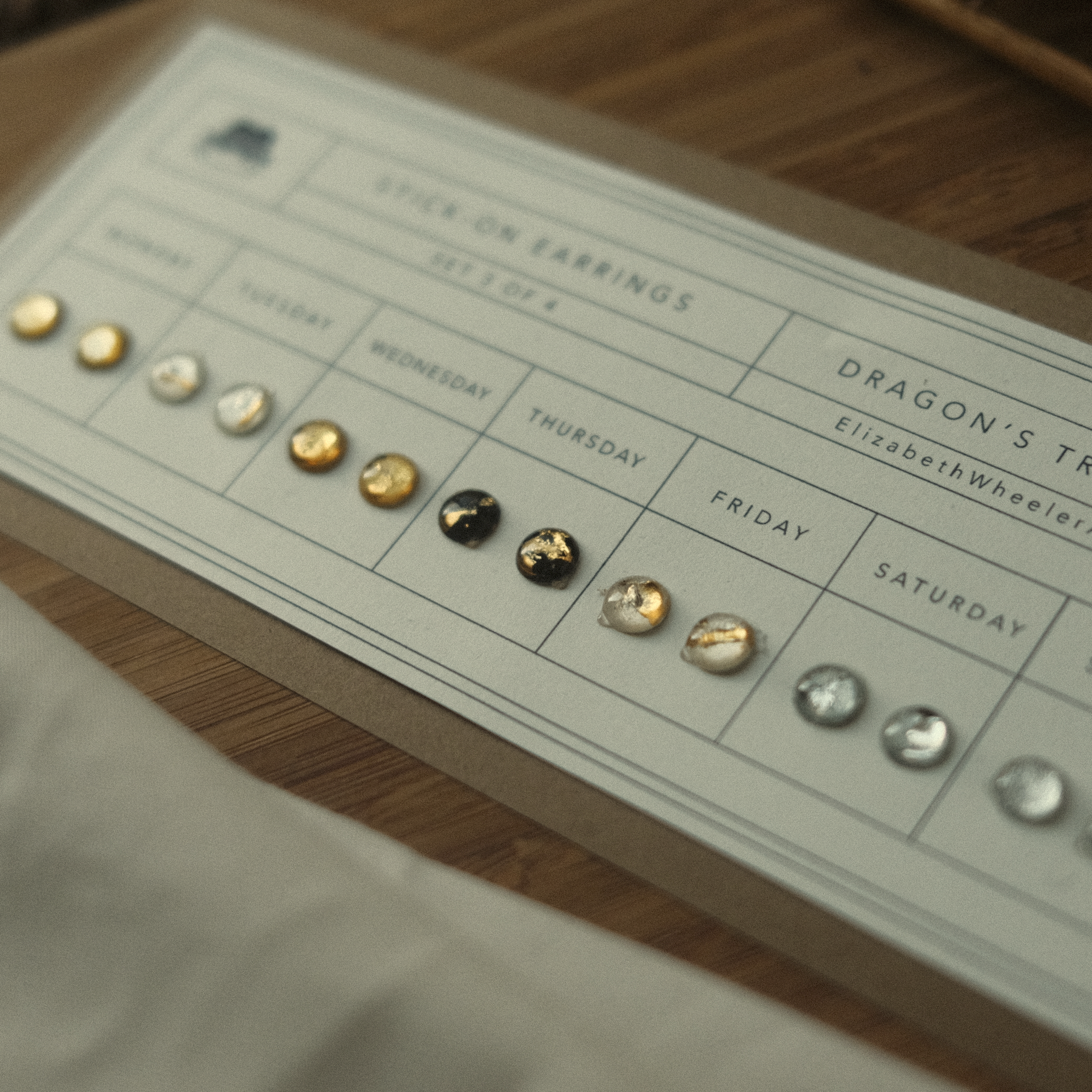 Made by Wheeler - Wholesale Jewelry Set - Stick-On Earrings - Dragon's Trove Set3