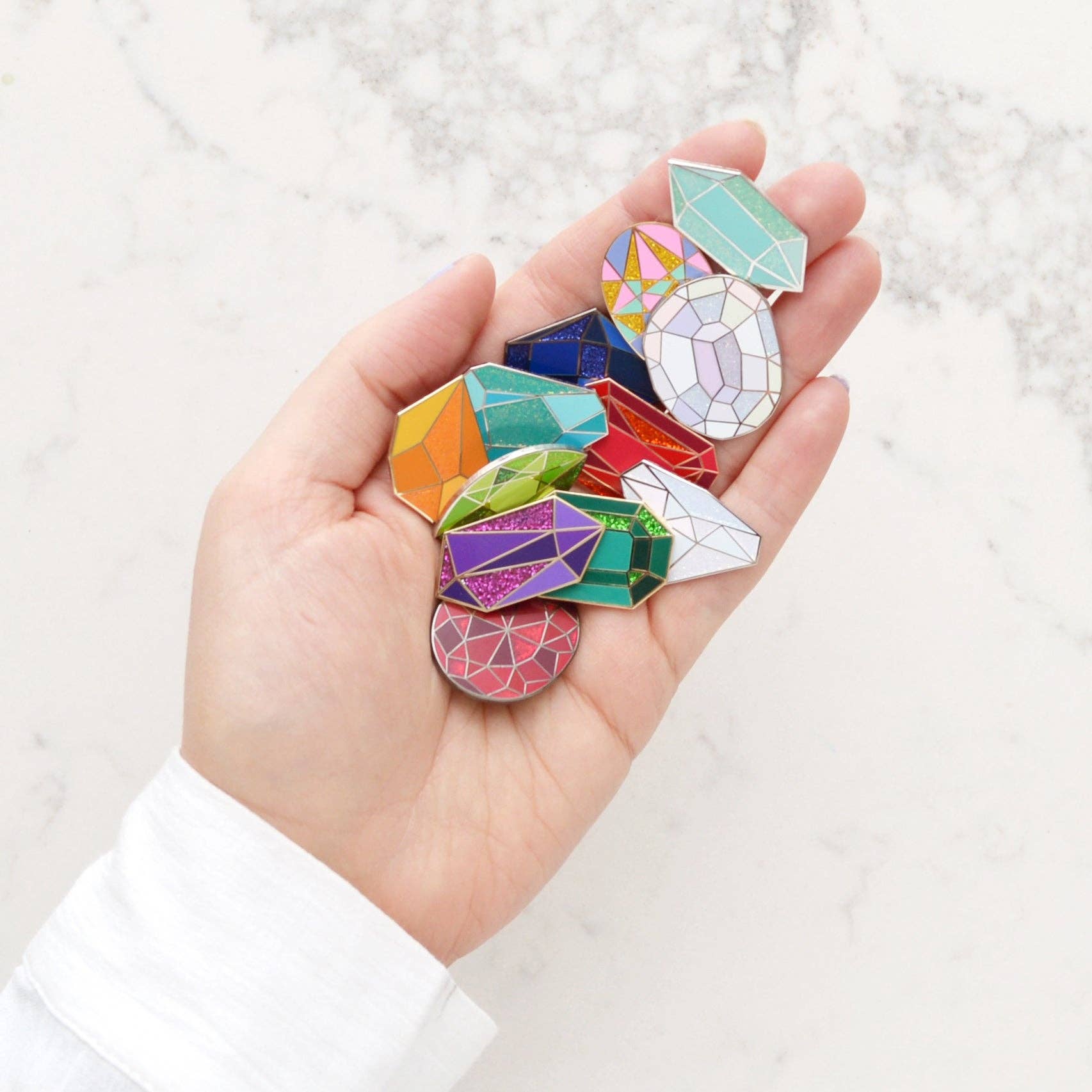 Alphabet Bags – Großhandel Anstecker/Button – Mondstein - Edelstein-Anstecker5