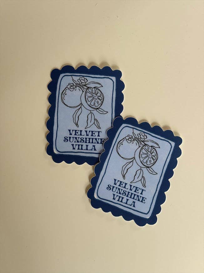 Velvet Sunshine Villa Sticker for wholesale by kash co studio