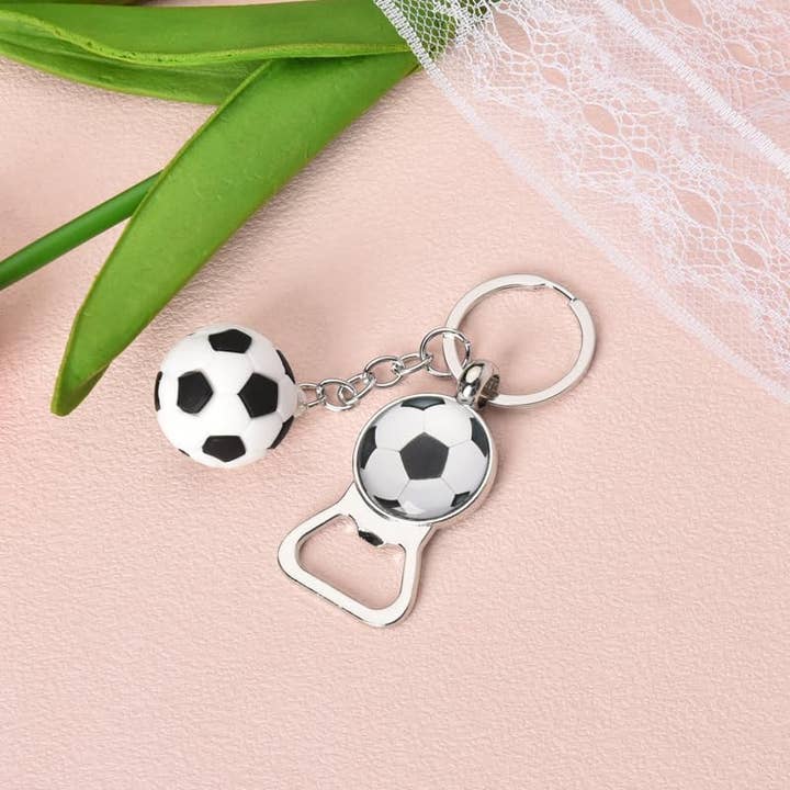giftland - Vendita all'ingrosso Portachiavi - Unisex - Portachiavi a forma di pallone da calcio e apribottiglie2