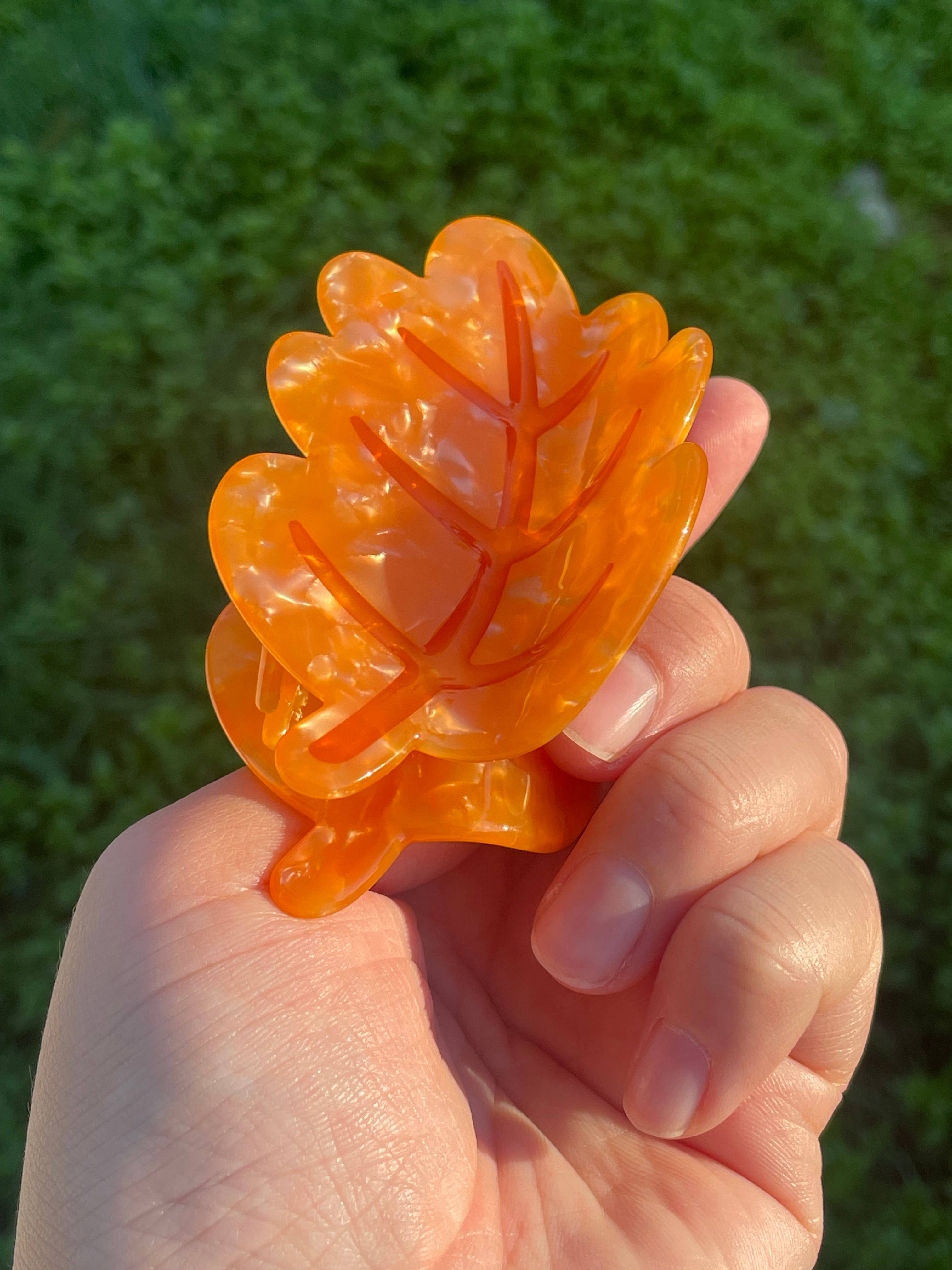 Paper Rat Illustrations - Wholesale Hair Clip - Women's - Autumn Leaf Claw Clip6