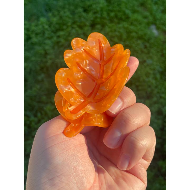 Paper Rat Illustrations - Wholesale Hair Clip - Women's - Autumn Leaf Claw Clip6