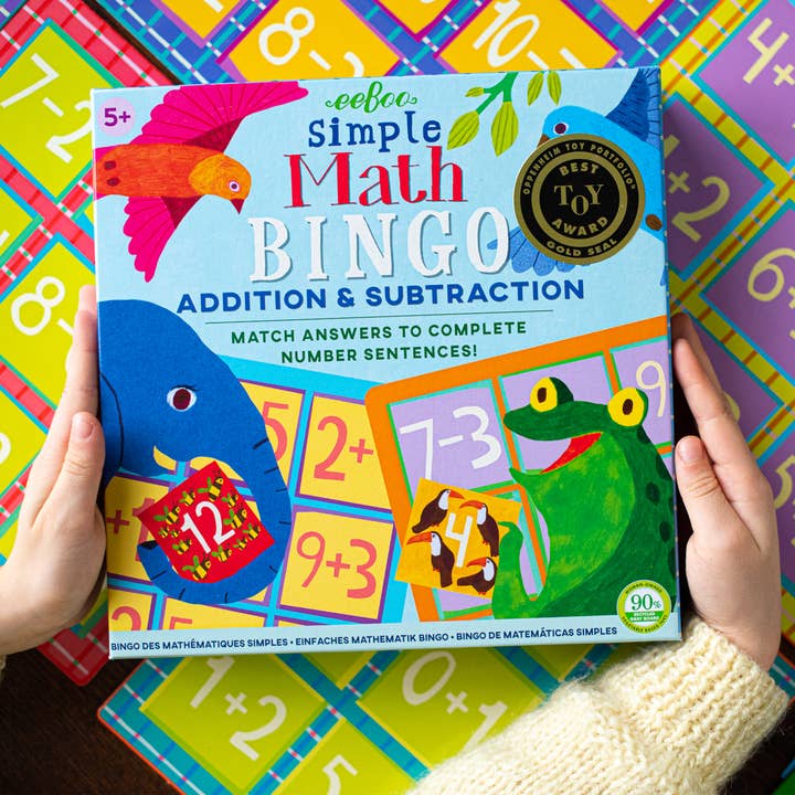 Just Imagine Toys – wholesale Brain game – Child – eeBoo Simple Maths Bingo5