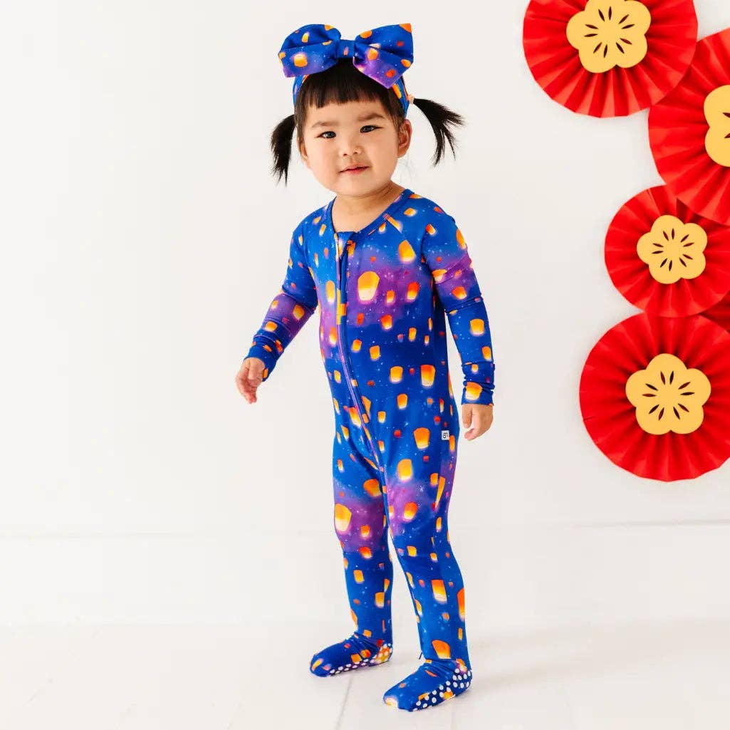 Dreambly Me - Wholesale Sleepsuit - Baby - Sky Lanterns Convertible Baby Pajama2
